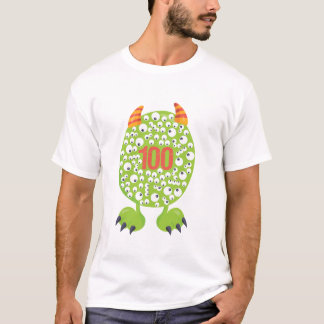 100th Day of School Shirt先生長袖クーン Tシャツ