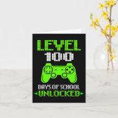 100th Day Of School Shirt Kids Video Games Boy Gif カード (黄色い花)