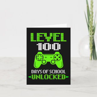 100th Day Of School Shirt Kids Video Games Boy Gif カード