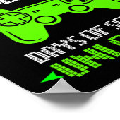 100th Day Of School Shirt Kids Video Games Boy Gif ポスター (角)