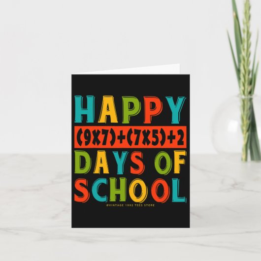 100th Day Of School Shirts先生Kids Back To Sc カード (正面)