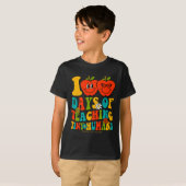 100th Day Of School Shirts生徒先生Tiny Hu Tシャツ (正面フル)