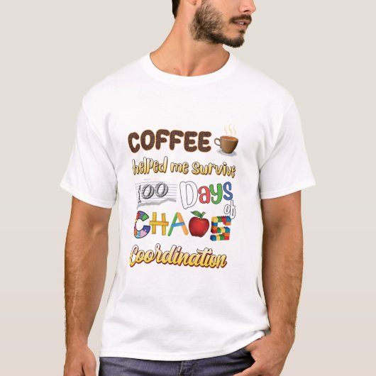 100th Day of School Shirts 100日of School Teac Tシャツ (正面)