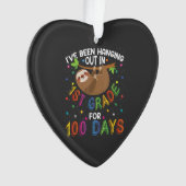 100th Day of School Sloth Design - 1st Grade 100 D オーナメント (正面)