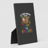100th Day of School Sloth Design - 1st Grade 100 D フォトプラーク (側面)