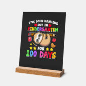 100th Day Of School Sloth Shirt Kindergarten 100 D アクリルサイン (傾斜)