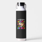 100th Day Of School Sloth Shirt Kindergarten 100 D ウォーターボトル (正面)
