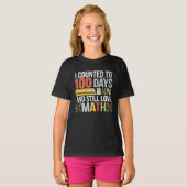 100th Day of School T-Shirt -おもしろい数学お祝い Tシャツ (正面フル)
