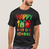 100th Day Of School Teacher 100 Days Smarter Rainb Tシャツ (正面)