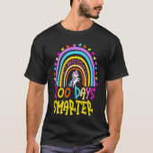 100th Day of School Teacher 100 Days Smarter Rainb Tシャツ (正面)