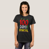 100th Day Of School Teacher 100 Days Smarter Rainb Tシャツ (正面フル)