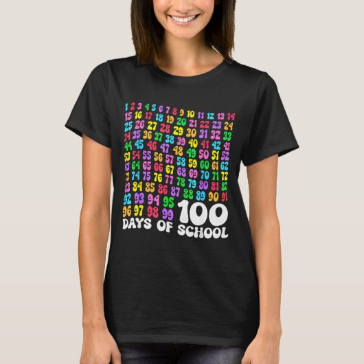 100th Day Of School Teacher Kids 100 Days Math Num Tシャツ (正面)