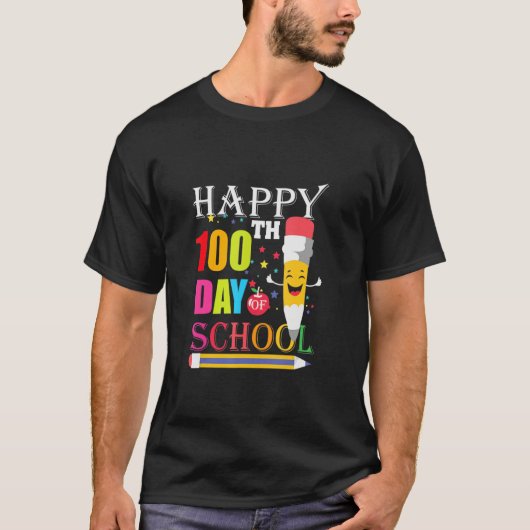 100th Day Of School Teacher Kids 100 Days Of Schoo Tシャツ (正面)