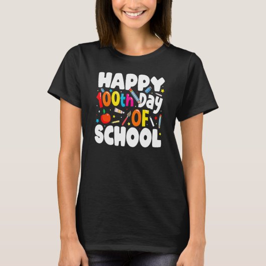 100th Day Of School Teachers Costume 100 Days Stud Tシャツ (正面)