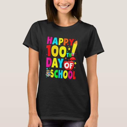 100th Day Of School Teachers Costume 100 Days Stud Tシャツ (正面)