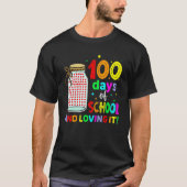 100th Day Of School Teachers Kids Cute Happy 100 D Tシャツ (正面)