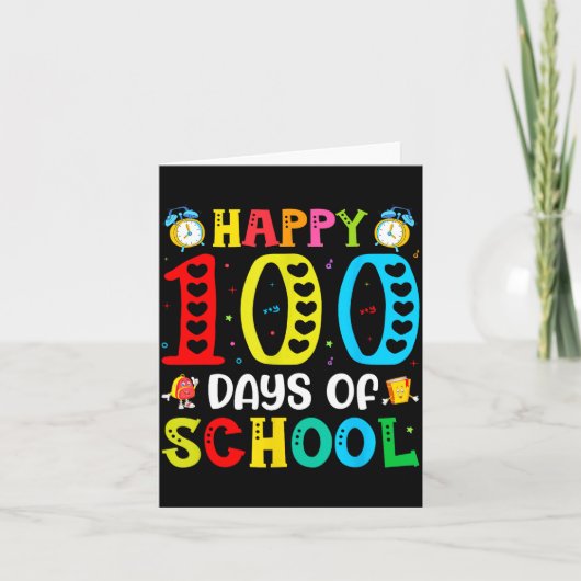 100th Day Of School Teachers Students 100 Days Of  カード (正面)