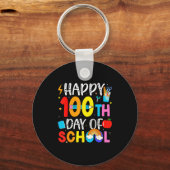 100th Day Of School Teachers Students 100 Days Of  キーホルダー (正面)
