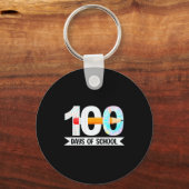 100th Day Of School Teachers Students 100 Days Of  キーホルダー (正面)