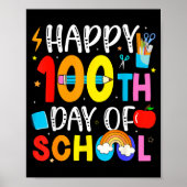 100th Day Of School Teachers Students 100 Days Of  ポスター (正面)