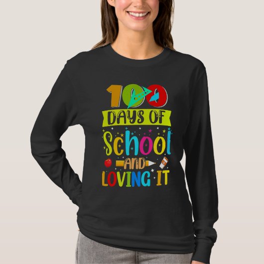 100th Day of School Teachers Students Tシャツ (正面)