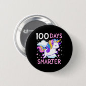 100th Day of School Unicorn 100日頭が切れる Kinde 缶バッジ (正面&裏面)
