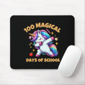 100th Day Of School Unicorn 100魔法の日教え マウスパッド (マウス)