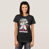 100th Day of School Unicorn 100 Magical Days Teach Tシャツ (正面フル)