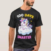 100th Day of School Unicorn Kids Teachers Tシャツ (正面)
