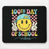 100th Day Of School Vibes 100 Days Teacher Boy Gir マウスパッド (正面)