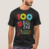 100th Day Second Grade Student Gift 100 Days Of Sc Tシャツ (正面)