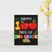 100th Days Of 2nd Grade 100 Days Toddler Girl  カード (黄色い花)