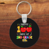 100th Days Of 2nd Grade 100 Days Toddler Girl  キーホルダー (正面)