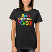 100th Days of School Teacher Kids - 100 Days Smart Tシャツ (正面)