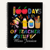 100th days of teacher stuff, 100th days at school ノートブック (正面)