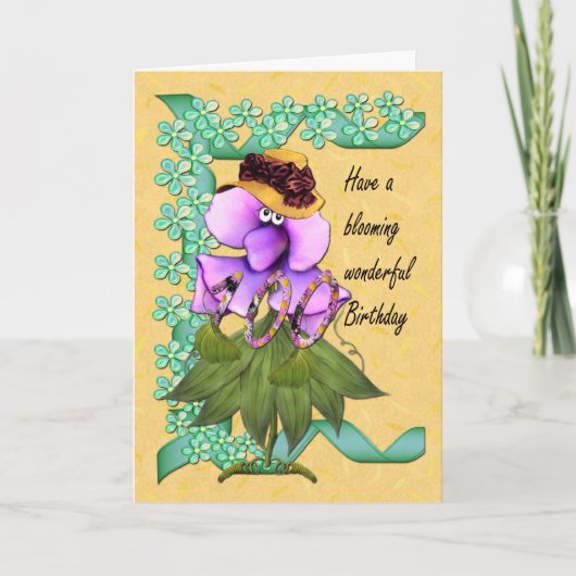 100th Mooniesのかわいいブルマーのバースデー・カード、 カード (正面)