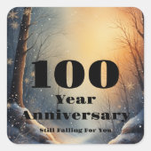 100th Year Anniversary Still Falling For You Bond スクエアシール (正面)