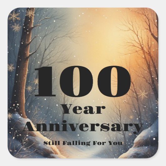 100th Year Anniversary Still Falling For You Bond スクエアシール (正面)