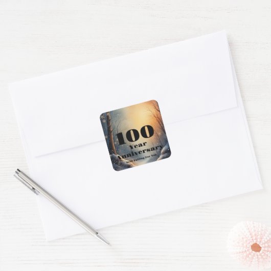 100th Year Anniversary Still Falling For You Bond スクエアシール (封筒)