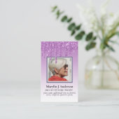 100xバジェットピンクフローラ写真記念祈りの言葉武井 名刺 (スタンド正面)