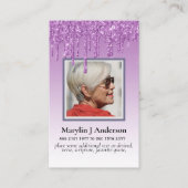 100xバジェットピンクフローラ写真記念祈りの言葉武井 名刺 (正面)