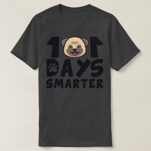 101おもしろい日頭が切れる先生犬日学校 Tシャツ (デザイン正面)
