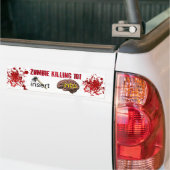 101を殺しているゾンビ(頭脳への挿入物の斧) バンパーステッカー (トラック上)