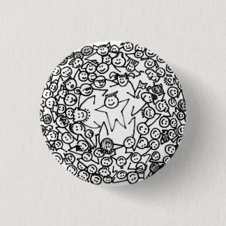 101人の友人ボタン 缶バッジ