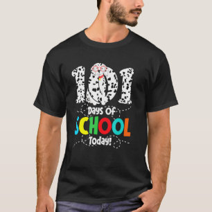 101学校の日今日 – おもしろい Pet Dalmatian Tシャツ