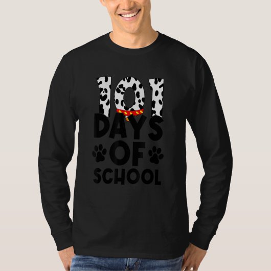 101学校日今日Tee おもしろい Pet Dalmatian Tシャツ (正面)
