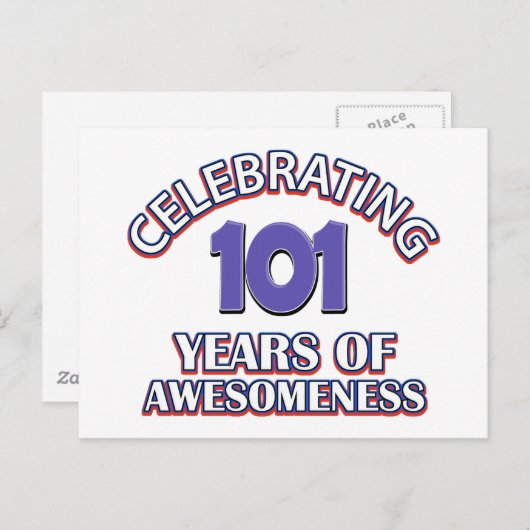 101年間のギフトデザイン ポストカード (正面/裏面)