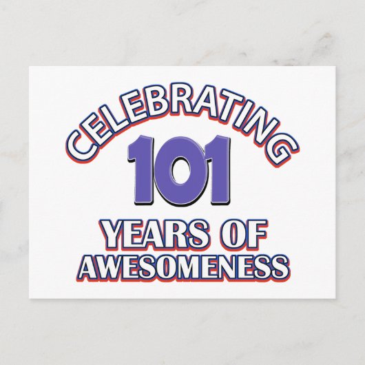 101年間のギフトデザイン ポストカード (正面)