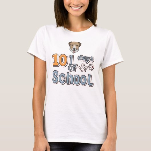 101日のダルマチック犬 Tシャツ (正面)