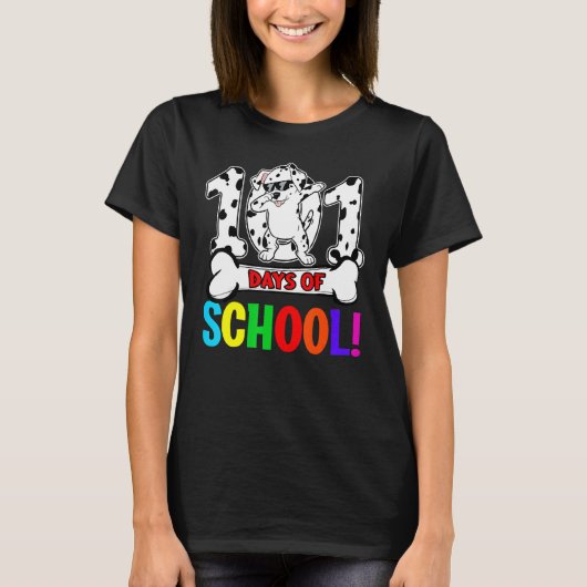 101日の学校のダブリダメーションダレム先生子供 Tシャツ (正面)